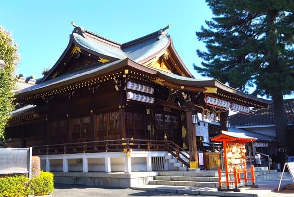 社殿斜め前からの風景