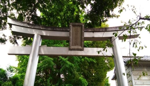「隠田神社」御朱印の墨書きが素敵！珍しい狛犬がいた
