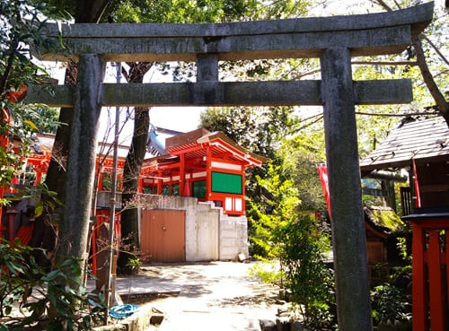 北の鳥居正面の風景