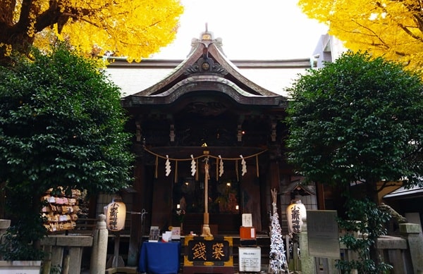 社殿正面の風景