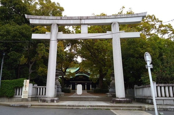 大鳥居正面の風景