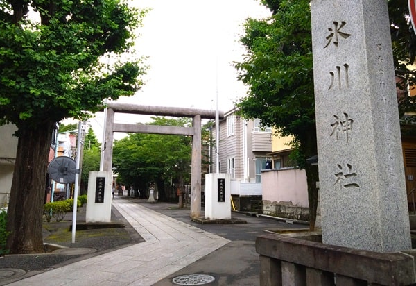 一の鳥居正面の風景