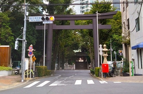 大鳥居正面の風景