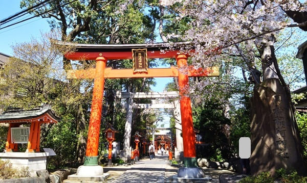 一の鳥居正面の風景