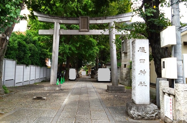 一の鳥居正面の風景