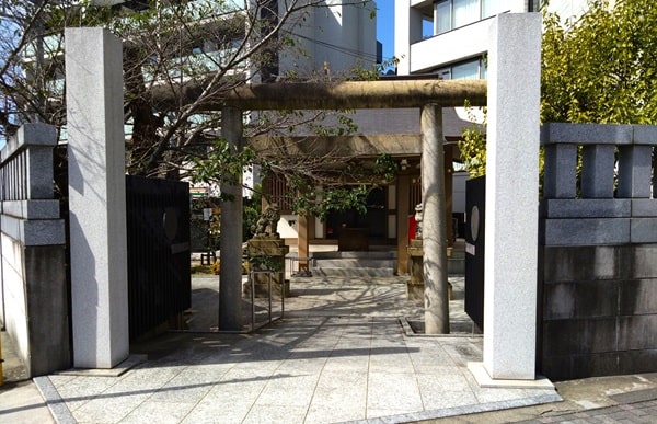 一の鳥居正面の風景